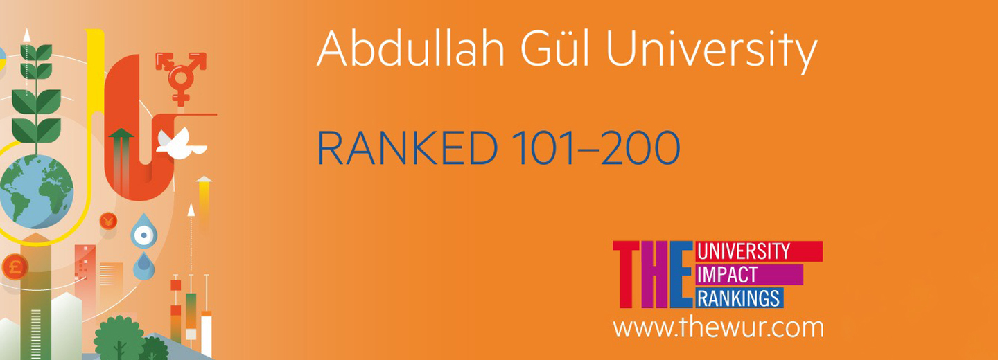 Abdullah Gül Universitt AGU, ranked, Times Higher Education, Impact Rankings, 2019